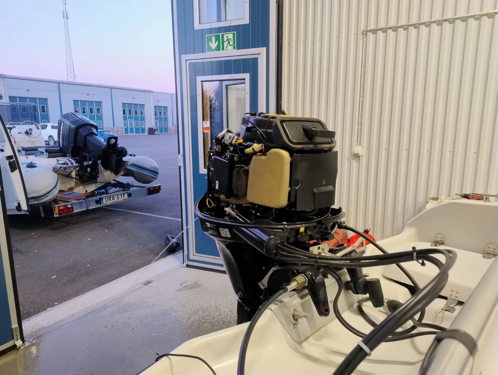 Motorspolning vänster